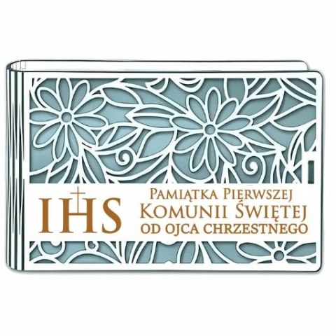 Pudełko na pieniądze banknotówka KOMUNIA - od OJCA CHRZESTNEGO - Ażur 3302A-KOM2N-OC Pudełko na pieniądze banknotówka KOMUNIA - od OJCA CHRZESTNEGO - Ażur 3302A-KOM2N-OC