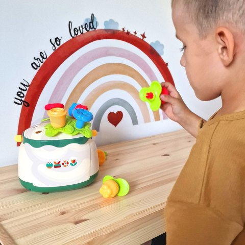 WOOPIE BABY Kosz Kwiatów Sorter Układanka Edukacyjna Nawlekanka WOOPIE BABY Kosz Kwiatów Sorter Układanka Edukacyjna Nawlekanka