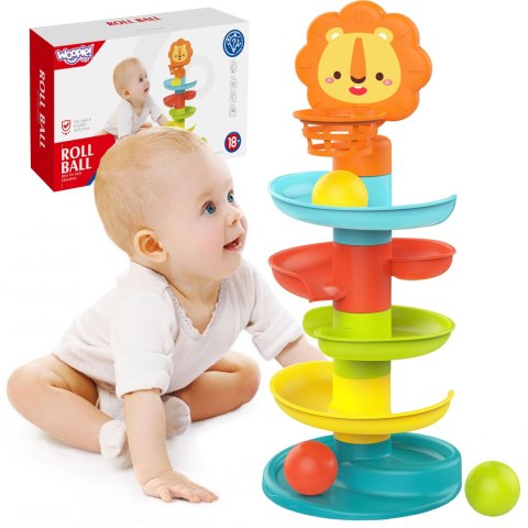 WOOPIE BABY Tor Zjeżdzalnia Kulek Wieża z Piłeczkami Kulodrom WOOPIE BABY Tor Zjeżdzalnia Kulek Wieża z Piłeczkami Kulodrom