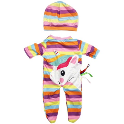 WOOPIE ROYAL Ubranko dla Lalki Zestaw Pajacyk Body Jednorożec Czapeczka 43-46 cm WOOPIE ROYAL Ubranko dla Lalki Zestaw Pajacyk Body Jednorożec Czapeczka 43-46 cm