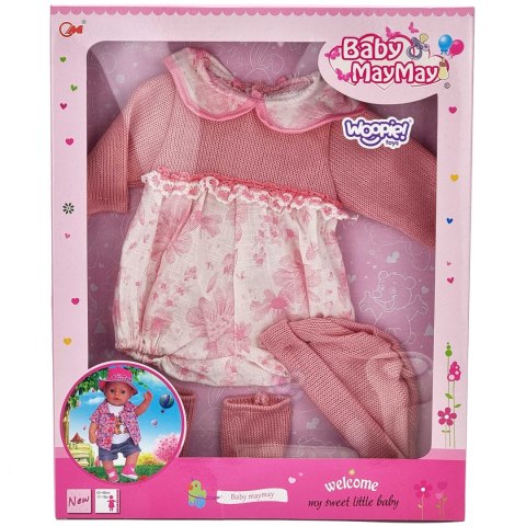 WOOPIE Ubranko dla Lalki Zestaw Sukienka Czapeczka 43 - 46 cm Różowy WOOPIE Ubranko dla Lalki Zestaw Sukienka Czapeczka 43 - 46 cm Różowy