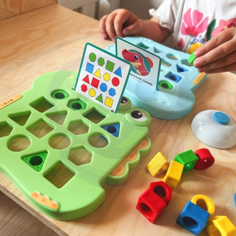 WOOPIE Układanka Montessori Dinozaur Gra Zręcznościowa Dopasuj Kształty WOOPIE Układanka Montessori Dinozaur Gra Zręcznościowa Dopasuj Kształty