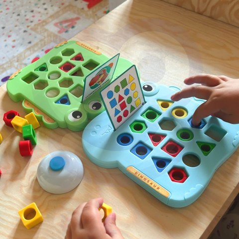 WOOPIE Układanka Montessori Dinozaur Gra Zręcznościowa Dopasuj Kształty WOOPIE Układanka Montessori Dinozaur Gra Zręcznościowa Dopasuj Kształty