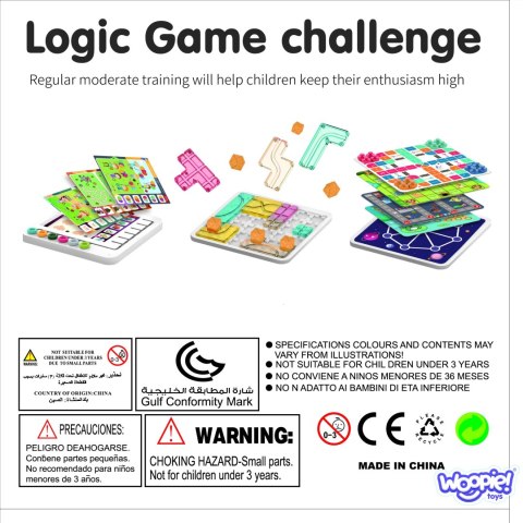 WOOPIE Zestaw Gier Planszowych Logicznych 10w1 WOOPIE Zestaw Gier Planszowych Logicznych 10w1