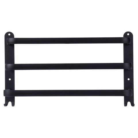 Wieszak na ręczniki aluminiowy czarny 40 cm Wieszak na ręczniki aluminiowy czarny 40 cm