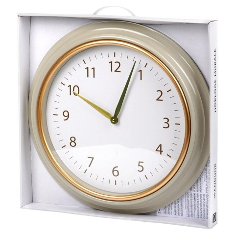 Zegar Ścienny Wiszący Okrągły Biały Złoty Dekoracyjny Ozdobny VILDE 50 cm Zegar Ścienny Wiszący Okrągły Biały Złoty Dekoracyjny Ozdobny VILDE 50 cm