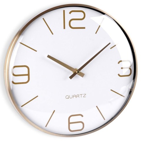 Zegar ścienny złoty biały 30 cm Zegar ścienny złoty biały 30 cm