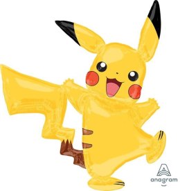 Balon Foliowy Pokemon Pikachu, AirWalker, 132 cm x 139 cm Amscan / Anagram