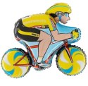 Balon foliowy Kolarz, Rower Żółty, Grabo, 31" Grabo
