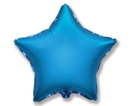 Balon foliowy gwiazdka, niebieska, 46 cm Flexmetal