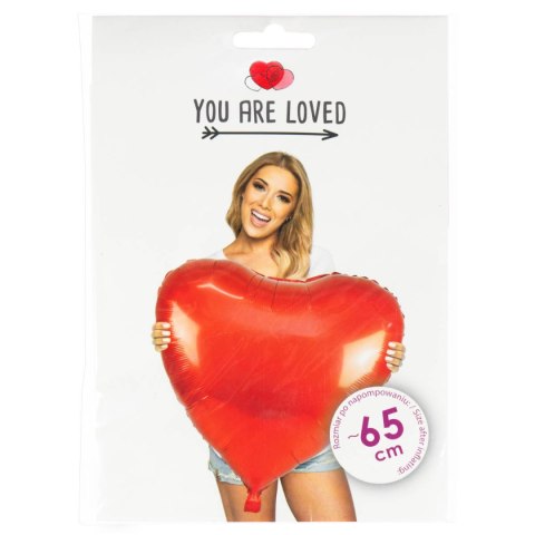 Balon foliowy - serce gigant 65cm BLF6040 Balon foliowy - serce gigant 65cm BLF6040