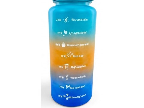 Butelka motywacyjna / bidon na wodę 2000ml 690282 Butelka motywacyjna / bidon na wodę 2000ml 690282