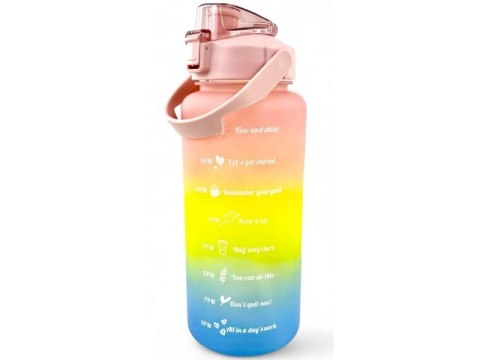 Butelka motywacyjna / bidon na wodę 2000ml 690282 Butelka motywacyjna / bidon na wodę 2000ml 690282