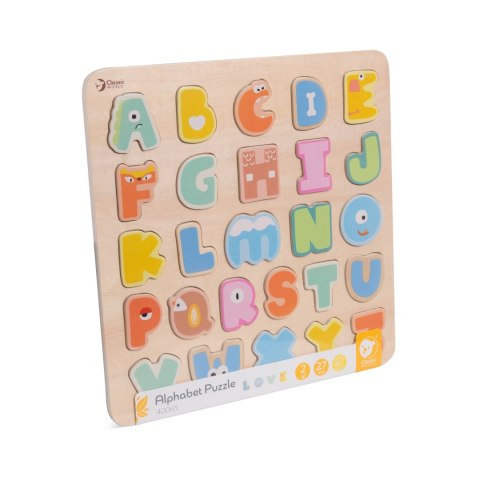 CLASSIC WORLD Drewniane Puzzle Montessori Układanka Nauka Alfabetu Liter Słów 27 el. CLASSIC WORLD Drewniane Puzzle Montessori Układanka Nauka Alfabetu Liter Słów 27 el.