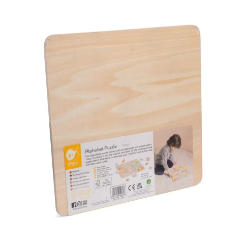 CLASSIC WORLD Drewniane Puzzle Montessori Układanka Nauka Alfabetu Liter Słów 27 el. CLASSIC WORLD Drewniane Puzzle Montessori Układanka Nauka Alfabetu Liter Słów 27 el.