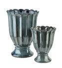 EVAM BLUE Wazon ceramiczny XL 23x23x32cm