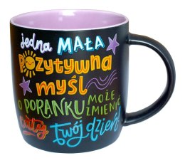 Kubek tablicowy Jedna mała pozytywna myśl TB-006