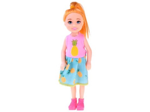 Laleczka mini 13cm lalka w sukience do domku ZA4628 Laleczka mini 13cm lalka w sukience do domku ZA4628