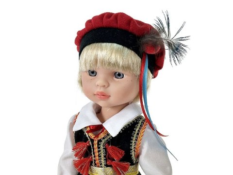 Lalka chłopiec 38cm KRAKOWIAK w stroju ludowym z polskim głosem śpiewa i mówi po polsku twarda Lalka chłopiec 38cm KRAKOWIAK w stroju ludowym z polskim głosem śpiewa i mówi po polsku twarda