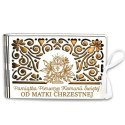 Pudełko na pieniądze banknotówka KOMUNIA - od MATKI CHRZESTNEJ - Ażur 3302A-KOM1Z-MC