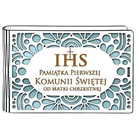 Pudełko na pieniądze banknotówka KOMUNIA - od MATKI CHRZESTNEJ - Ażur 3302A-KOM3N-MC Pudełko na pieniądze banknotówka KOMUNIA - od MATKI CHRZESTNEJ - Ażur 3302A-KOM3N-MC