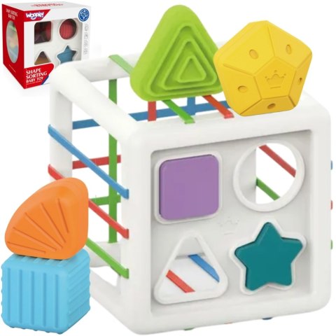WOOPIE BABY Elastyczna Kostka Sensoryczna Sorter dla Dzieci Kolorowe Kształty 11 el. WOOPIE BABY Elastyczna Kostka Sensoryczna Sorter dla Dzieci Kolorowe Kształty 11 el.