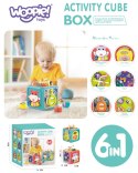 WOOPIE BABY Interaktywna Kostka Sensoryczna Edukacyjna Montessori Sorter 6w1