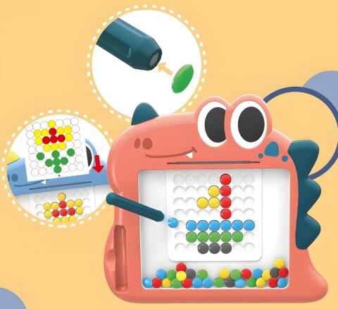 WOOPIE Tablica Magnetyczna dla Dzieci Montessori MagPad Dinozaur WOOPIE Tablica Magnetyczna dla Dzieci Montessori MagPad Dinozaur