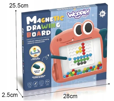 WOOPIE Tablica Magnetyczna dla Dzieci Montessori MagPad Dinozaur WOOPIE Tablica Magnetyczna dla Dzieci Montessori MagPad Dinozaur