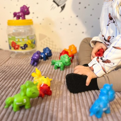 WOOPIE Zestaw Nauka Liczb Kolorów Montessori Figurki Jednorożce do Składania "Dopasuj Cyferki" 13 el. WOOPIE Zestaw Nauka Liczb Kolorów Montessori Figurki Jednorożce do Składania "Dopasuj Cyferki" 13 el.