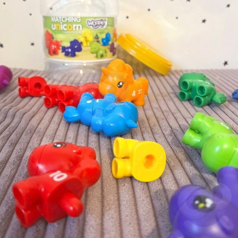 WOOPIE Zestaw Nauka Liczb Kolorów Montessori Figurki Jednorożce do Składania "Dopasuj Cyferki" 13 el. WOOPIE Zestaw Nauka Liczb Kolorów Montessori Figurki Jednorożce do Składania "Dopasuj Cyferki" 13 el.