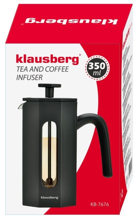 ZAPARZACZ DO KAWY/HERBATY 0,35L FRENCH PRESS KLAUSBERG KB-7676 ZAPARZACZ DO KAWY/HERBATY 0,35L FRENCH PRESS KLAUSBERG KB-7676
