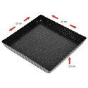 BLACHA FORMA DO PIECZENIA 20X20X2,5CM Z WYJMOWANYM DNEM POWŁOKA NIEPRZYWIERALNA BRUNBESTE BB-3652