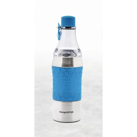 Butelka termiczna kubek 2w1 Konighoffer Troy 350-500 ml błękitna Butelka termiczna kubek 2w1 Konighoffer Troy 350-500 ml błękitna