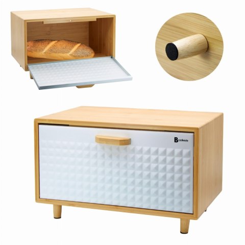 CHLEBAK BAMBUSOWY POJEMNIK NA PIECZYWO BRUNBESTE BB-4251 BIAŁY CHLEBAK BAMBUSOWY POJEMNIK NA PIECZYWO BRUNBESTE BB-4251 BIAŁY