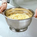 Cedzak Durszlak na Makaron Kuchenny Stalowy Nierdzewny NAVA 24 cm