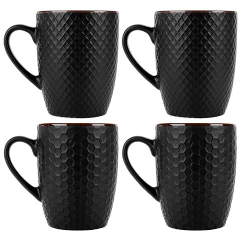 Ceramiczne Kubki do Kawy Herbaty Ceramiczne Dekoracyjne VILDE 400 ml 4 szt. Ceramiczne Kubki do Kawy Herbaty Ceramiczne Dekoracyjne VILDE 400 ml 4 szt.