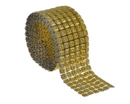 Diamentowy pas 5cm szeroki 3m Złoty 23211