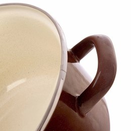 Garnek Emaliowany Brązowy Indukcja Gaz Solidny ORION 20 cm 3 L