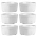 Miseczki do Zapiekania Pieczenia Ceramiczne Białe VILDE 260 ml 6 szt.