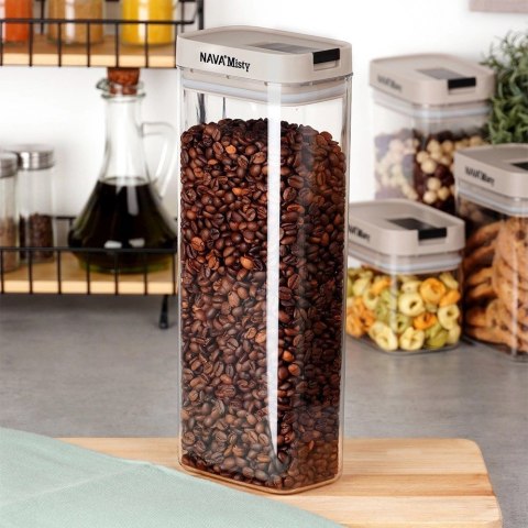 Pojemnik na Produkty Sypkie Żywność Hermetyczny Organizer NAVA 1,8 L Pojemnik na Produkty Sypkie Żywność Hermetyczny Organizer NAVA 1,8 L