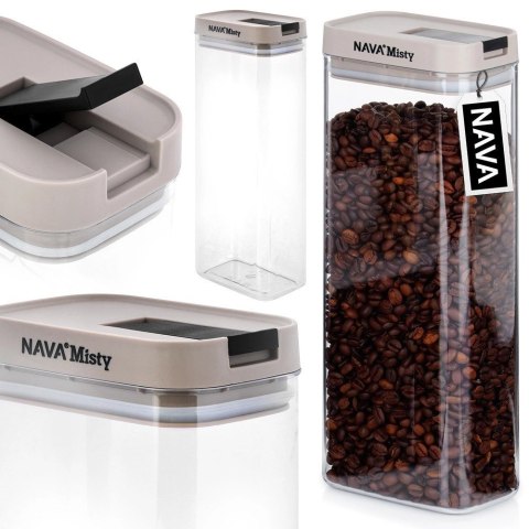 Pojemnik na Produkty Sypkie Żywność Hermetyczny Organizer NAVA 1,8 L Pojemnik na Produkty Sypkie Żywność Hermetyczny Organizer NAVA 1,8 L
