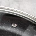 Pokrywka Szklana do Garnka Patelni Żaroodporna Okrągła NAVA 24 cm