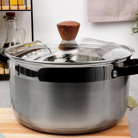 Pokrywka Szklana do Garnka Patelni Żaroodporna Okrągła NAVA 24 cm Pokrywka Szklana do Garnka Patelni Żaroodporna Okrągła NAVA 24 cm