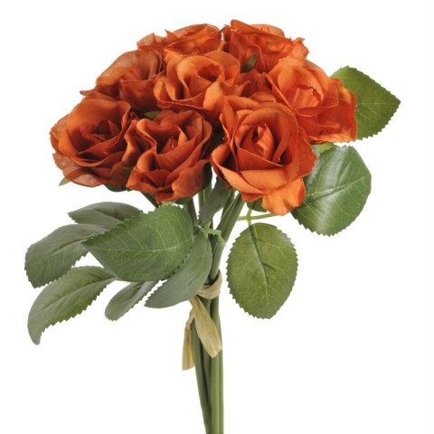 Róża w pęczku 24cm 8 kwiatów POMARAŃCZ 81CAND13867A Róża w pęczku 24cm 8 kwiatów POMARAŃCZ 81CAND13867A
