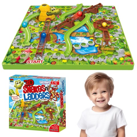 WOOPIE Gra Planszowa Drabiny i Węże 5+ WOOPIE Gra Planszowa Drabiny i Węże 5+
