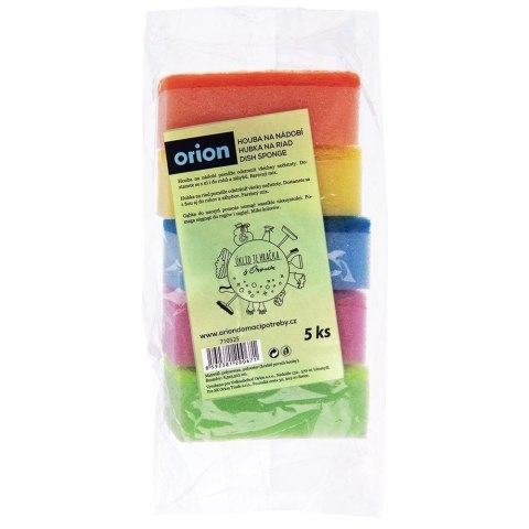 Zestaw Gąbki Zmywaki Kuchenne do Mycia Czyszczenia Naczyń ORION 5 szt. Zestaw Gąbki Zmywaki Kuchenne do Mycia Czyszczenia Naczyń ORION 5 szt.