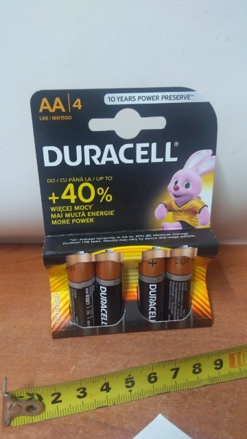 Bateria na blistrze 4szt. DURACELL | LR6 Bateria na blistrze 4szt. DURACELL | LR6