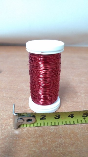 Drut gładki na szpuli 70g CZERWONY Drut gładki na szpuli 70g CZERWONY