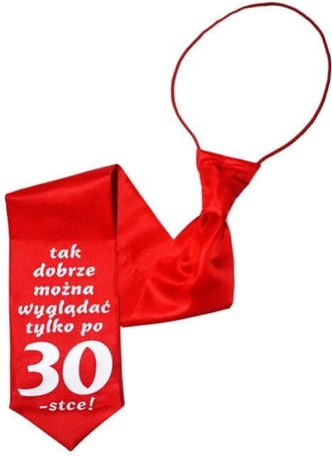 Krawat URODZINY ''30'' Krawat URODZINY ''30''
